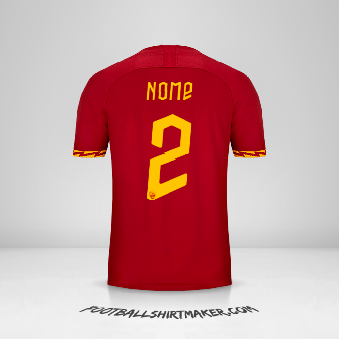 Maglia AS Roma Cup 2019/20 -  nome - 2