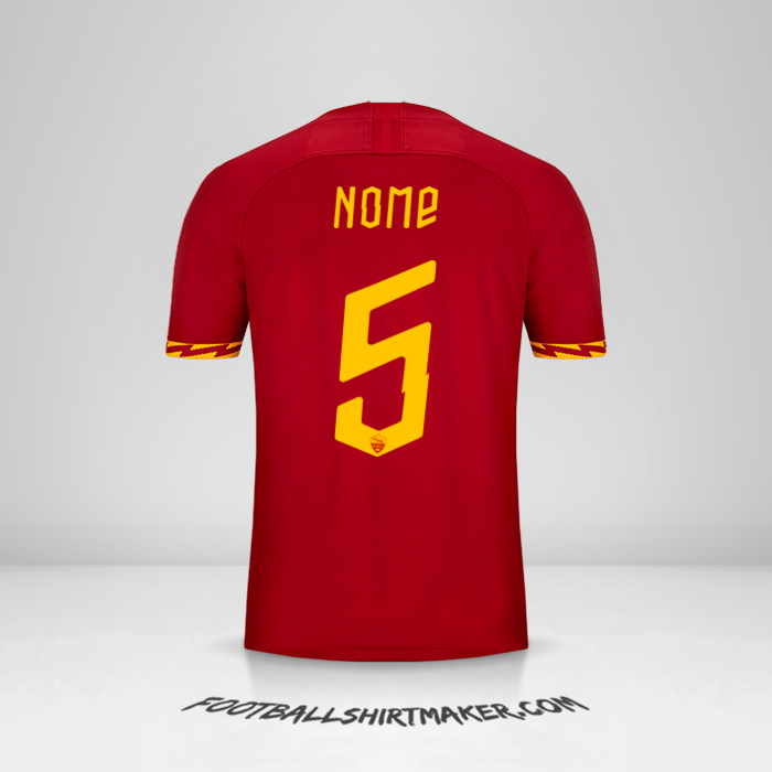 Camisola AS Roma Cup 2019/20 -  nome - 5