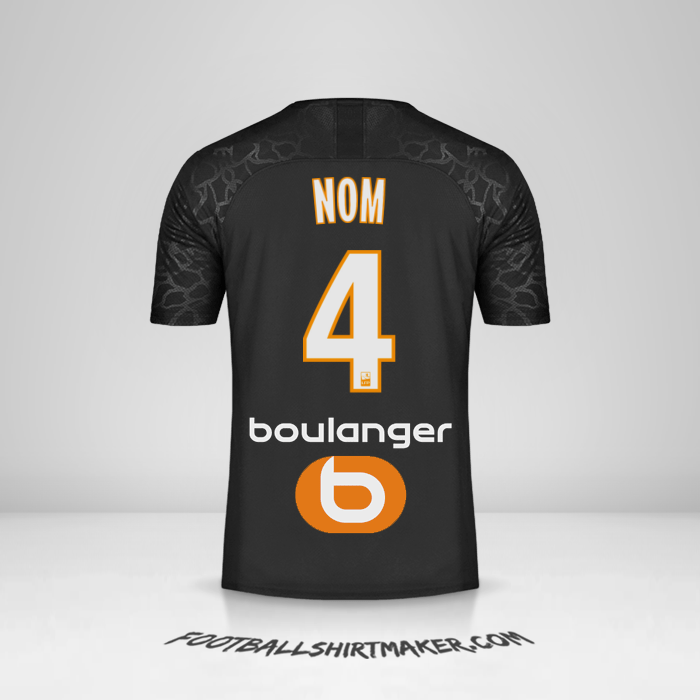 Maillot Olympique de Marseille 2019/20 Troisième -  nom - 4