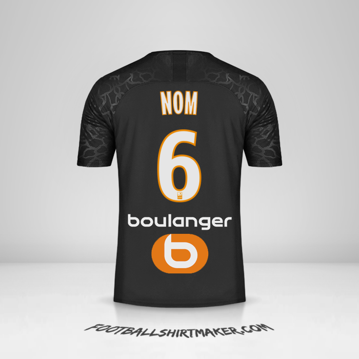 Maillot Olympique de Marseille 2019/20 Troisième -  nom - 6