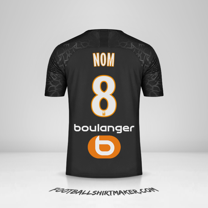 Maillot Olympique de Marseille 2019/20 Troisième -  nom - 8