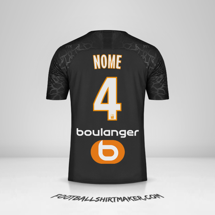 Camisola Olympique de Marseille 2019/20 Terceira -  nome - 4