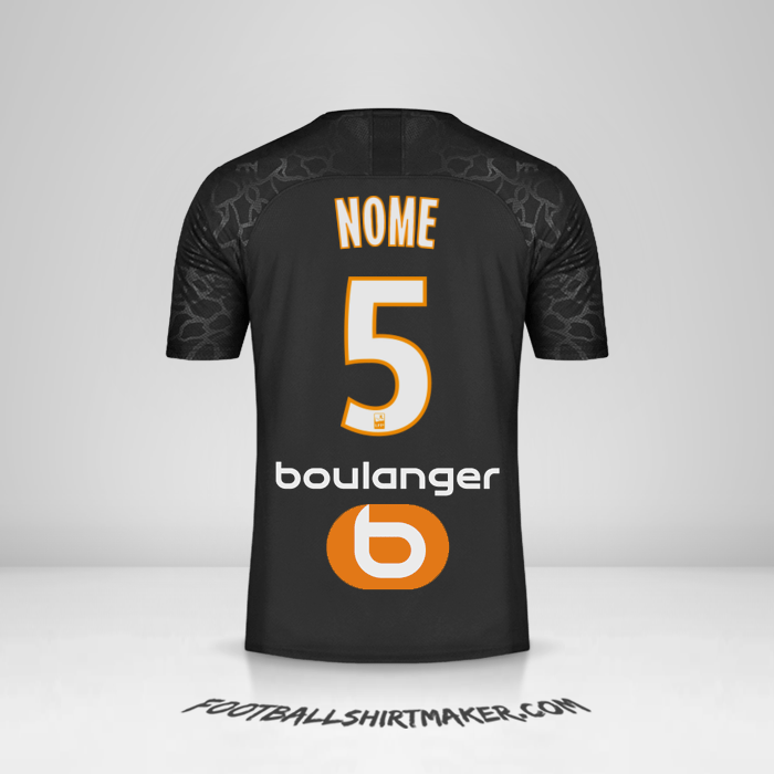 Maglia Olympique de Marseille 2019/20 Terza -  nome - 5