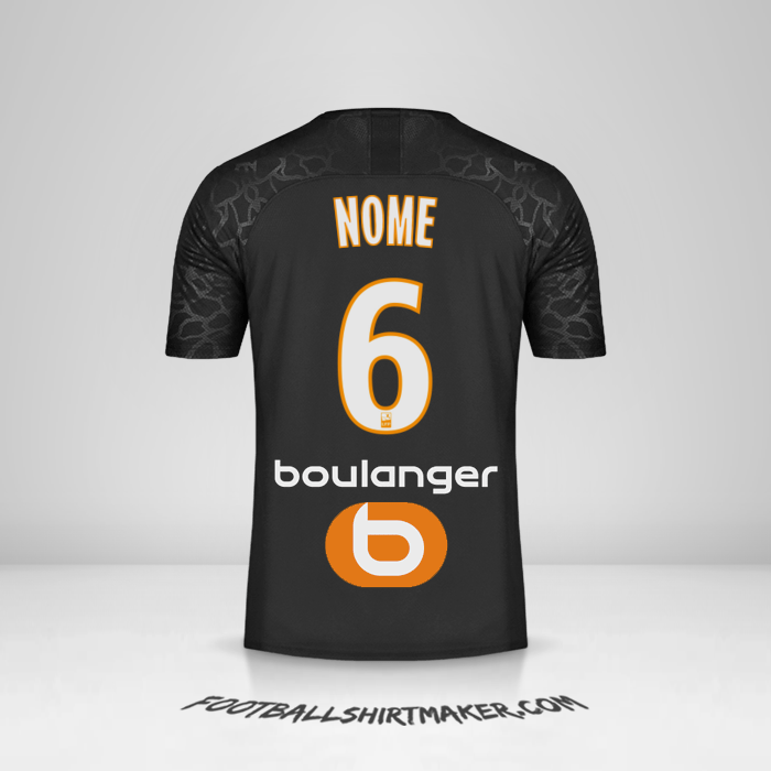 Camisa Olympique de Marseille 2019/20 Terceira -  nome - 6