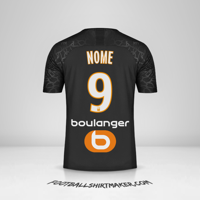 Camisola Olympique de Marseille 2019/20 Terceira -  nome - 9