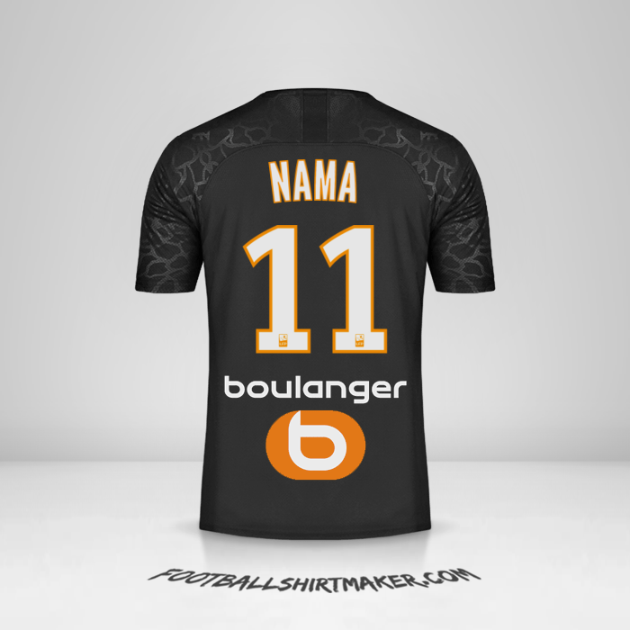 Jersey Olympique de Marseille 2019/20 Ketiga -  nama - 11