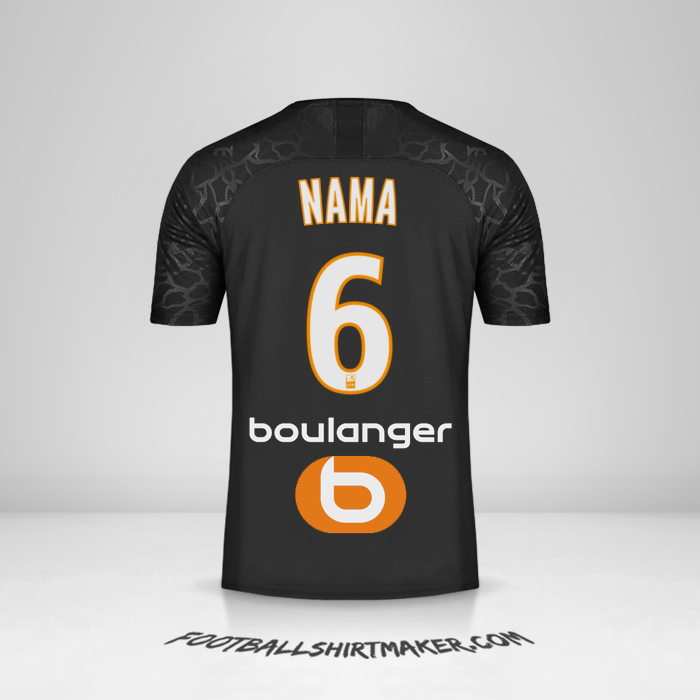 Jersey Olympique de Marseille 2019/20 Ketiga -  nama - 6