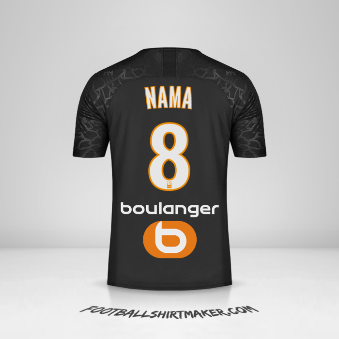 Jersey Olympique de Marseille 2019/20 Ketiga -  nama - 8