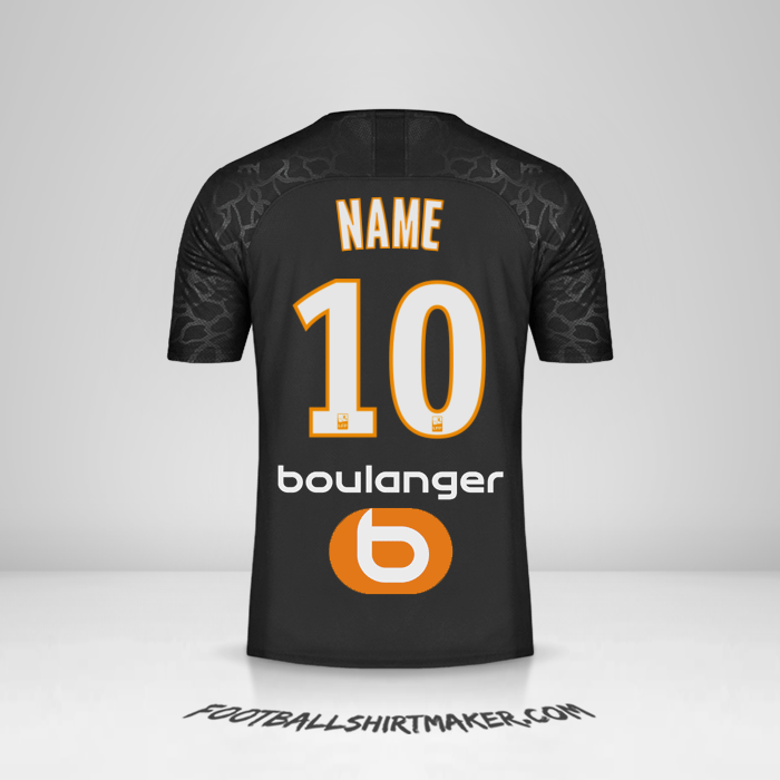 Jersey Olympique de Marseille 2019/20 Third -  name - 10