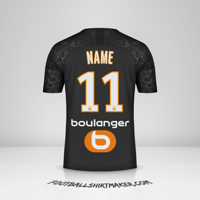 Jersey Olympique de Marseille 2019/20 Third -  name - 11