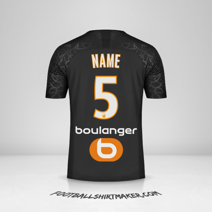 Jersey Olympique de Marseille 2019/20 Third -  name - 5