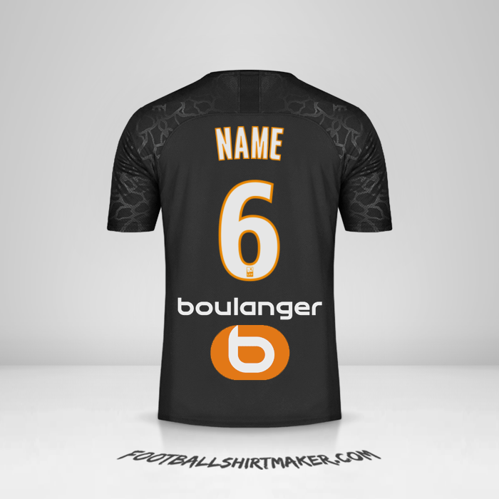 Jersey Olympique de Marseille 2019/20 Third -  name - 6