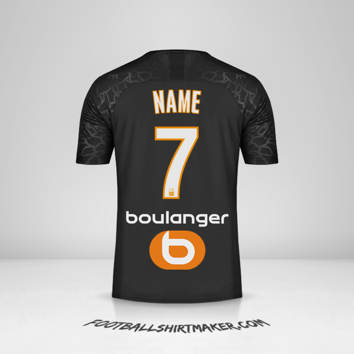 Jersey Olympique de Marseille 2019/20 Third -  name - 7