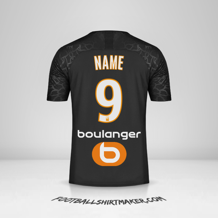 Jersey Olympique de Marseille 2019/20 Third -  name - 9