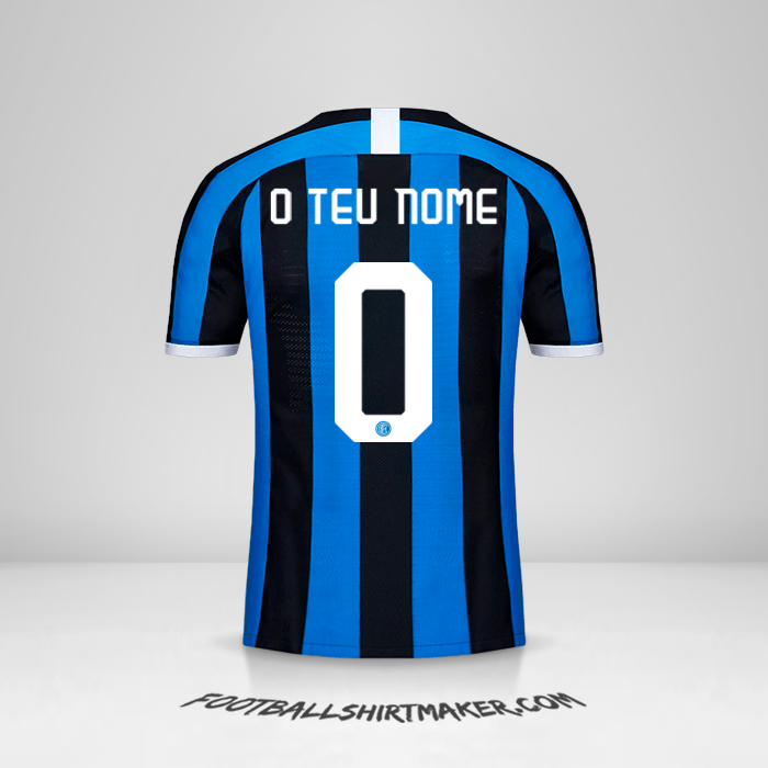 Camisola Inter Cup 2019/20 -  o teu nome - 0