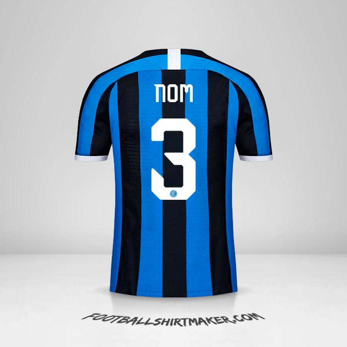 Maillot Inter Cup 2019/20 -  nom - 3