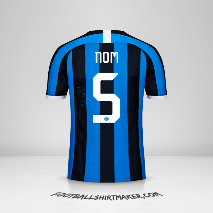 Maillot Inter Cup 2019/20 -  nom - 5