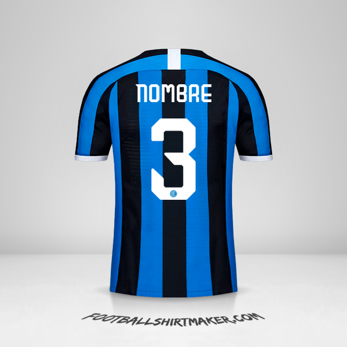 Jersey Inter Cup 2019/20 -  nombre - 3