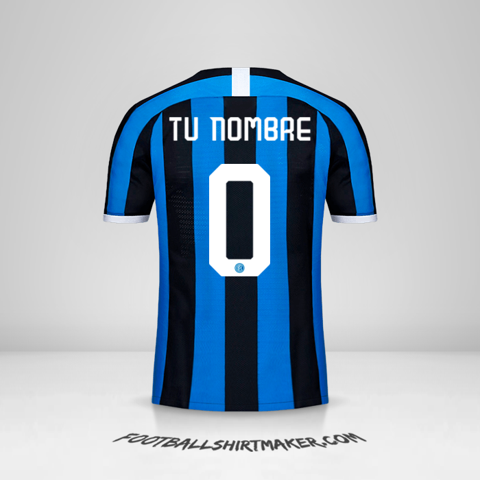 Jersey Inter Cup 2019/20 -  tu nombre - 0