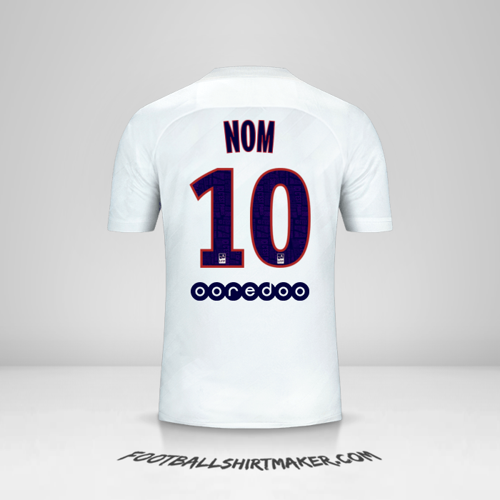 Maillot Paris Saint Germain 2019/20 Troisième -  nom - 10