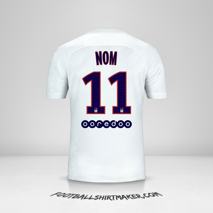 Maillot Paris Saint Germain 2019/20 Troisième -  nom - 11