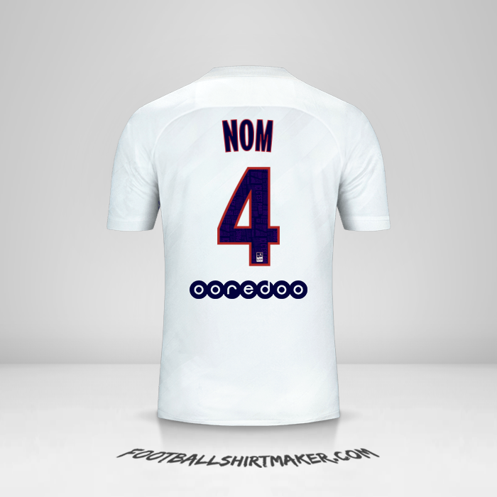Maillot Paris Saint Germain 2019/20 Troisième -  nom - 4