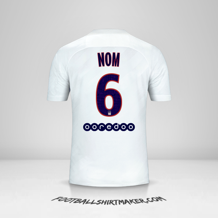 Maillot Paris Saint Germain 2019/20 Troisième -  nom - 6