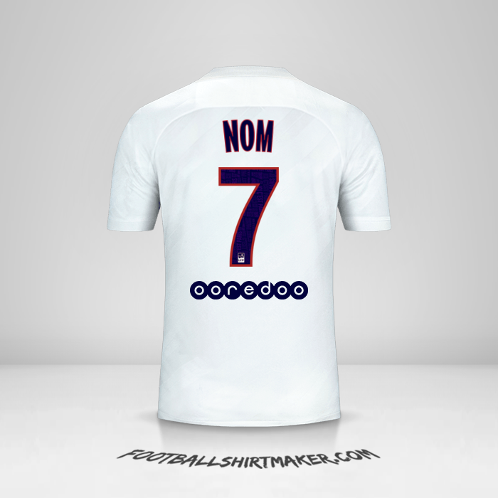 Maillot Paris Saint Germain 2019/20 Troisième -  nom - 7