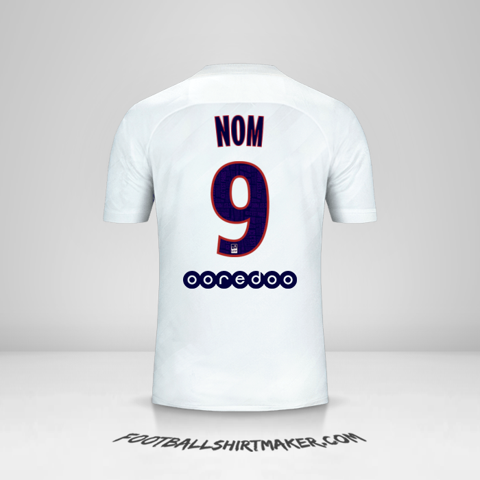 Maillot Paris Saint Germain 2019/20 Troisième -  nom - 9