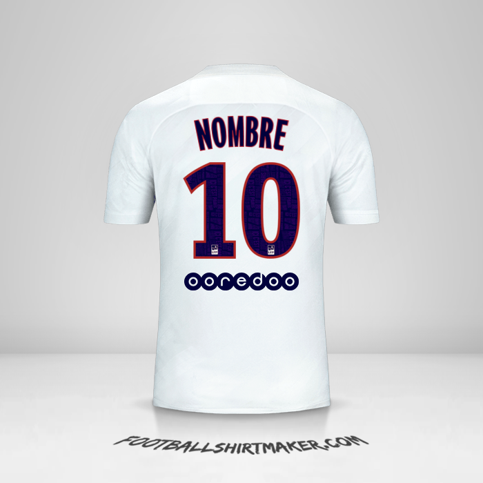 Camiseta Paris Saint Germain 2019/20 Tercera -  nombre - 10
