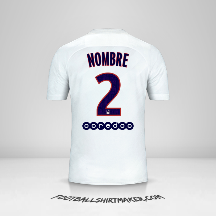 Camiseta Paris Saint Germain 2019/20 Tercera -  nombre - 2