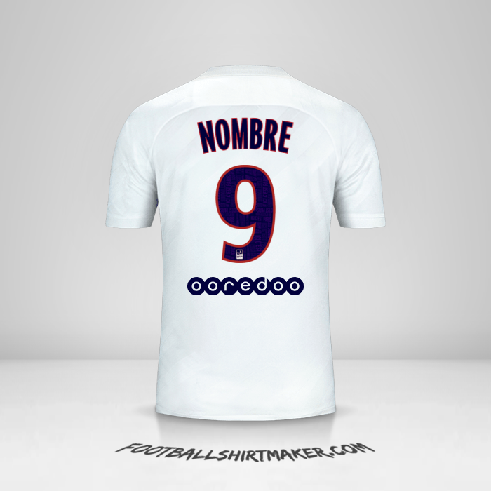 Jersey Paris Saint Germain 2019/20 Tercera -  nombre - 9