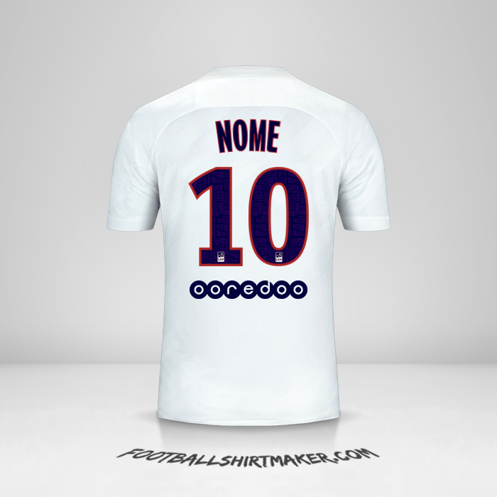 Camisola Paris Saint Germain 2019/20 Terceira -  nome - 10