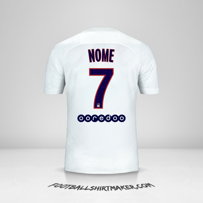 Camisola Paris Saint Germain 2019/20 Terceira -  nome - 7