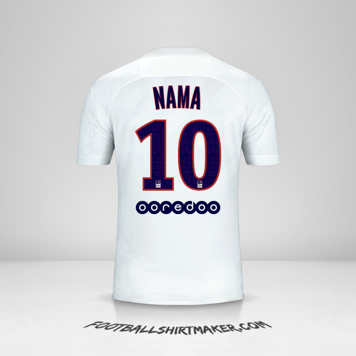 Jersey Paris Saint Germain 2019/20 Ketiga -  nama - 10