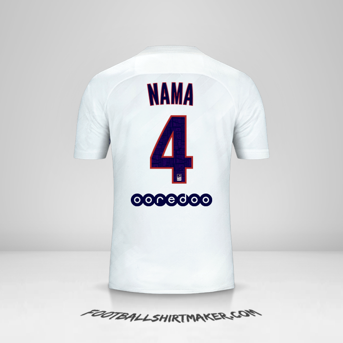 Jersey Paris Saint Germain 2019/20 Ketiga -  nama - 4