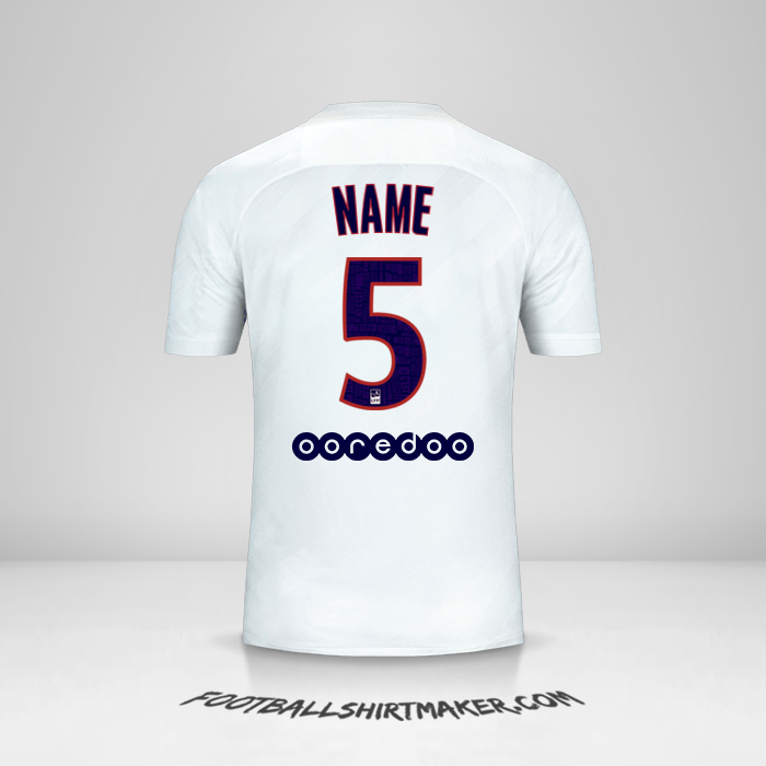 Shirt Paris Saint Germain 2019/20 Third -  name - 5