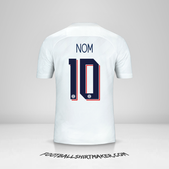 Maillot Paris Saint Germain Cup 2019/20 Troisième -  nom - 10