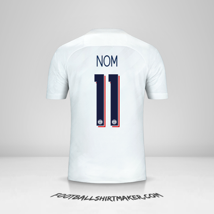 Maillot Paris Saint Germain Cup 2019/20 Troisième -  nom - 11