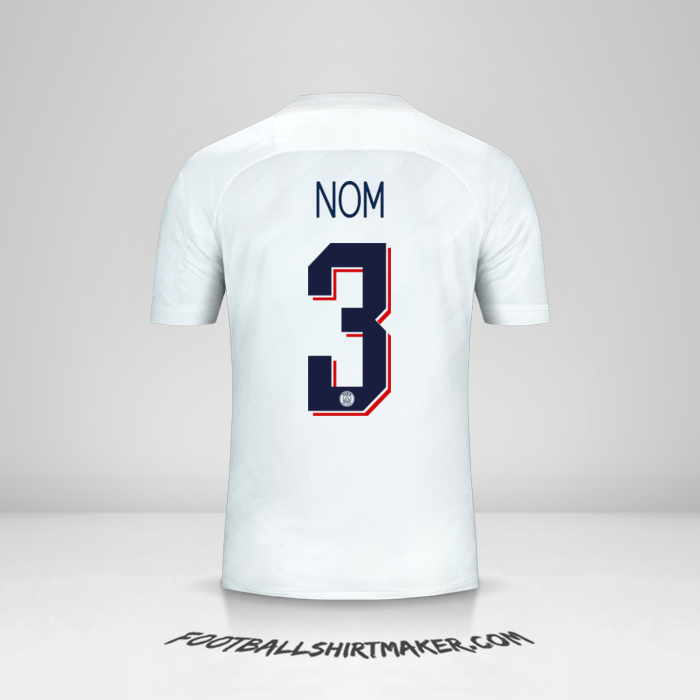 Maillot Paris Saint Germain Cup 2019/20 Troisième -  nom - 3