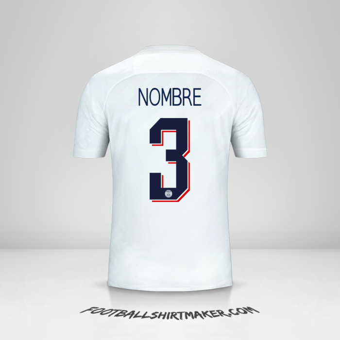 Jersey Paris Saint Germain Cup 2019/20 Tercera -  nombre - 3
