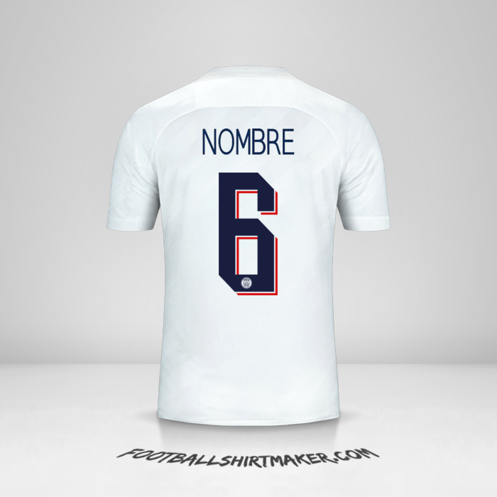 Jersey Paris Saint Germain Cup 2019/20 Tercera -  nombre - 6
