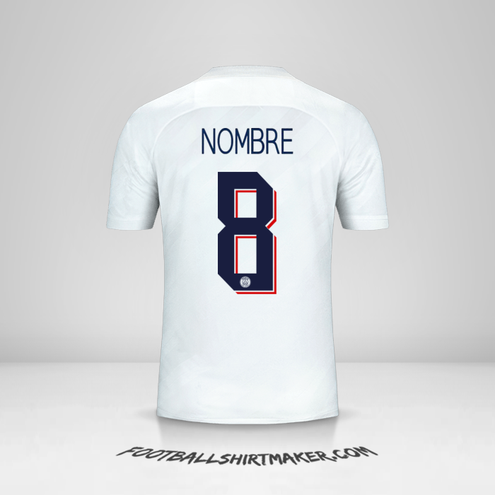 Jersey Paris Saint Germain Cup 2019/20 Tercera -  nombre - 8