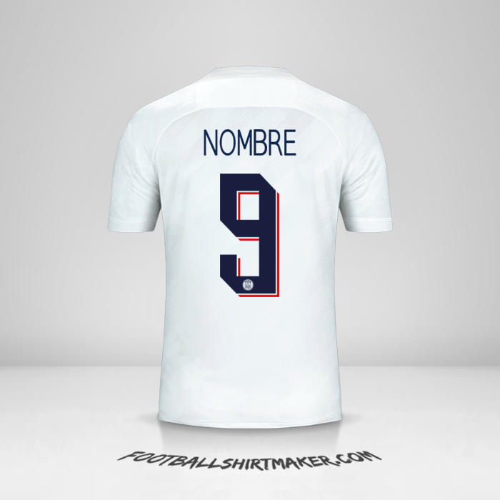 Jersey Paris Saint Germain Cup 2019/20 Tercera -  nombre - 9