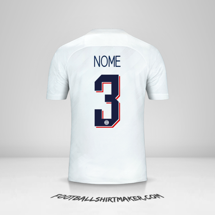 Camisa Paris Saint Germain Cup 2019/20 Terceira -  nome - 3