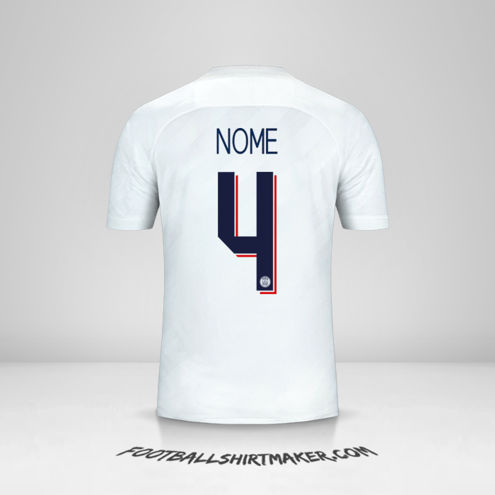 Camisa Paris Saint Germain Cup 2019/20 Terceira -  nome - 4