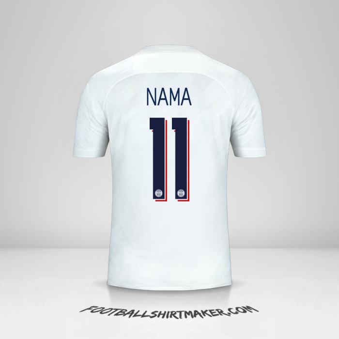 Jersey Paris Saint Germain Cup 2019/20 Ketiga -  nama - 11