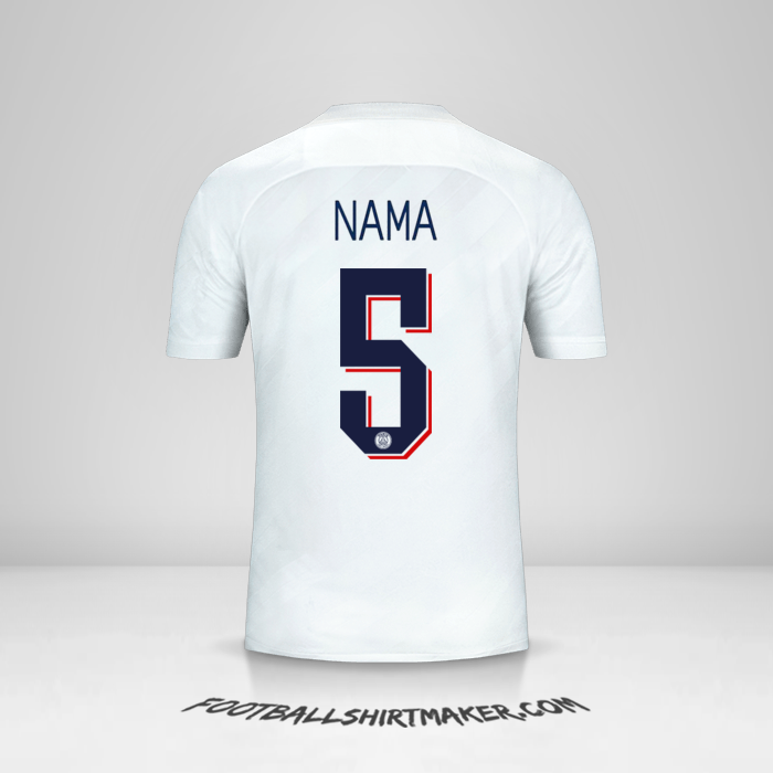Jersey Paris Saint Germain Cup 2019/20 Ketiga -  nama - 5