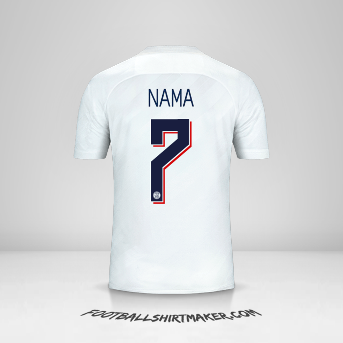 Jersey Paris Saint Germain Cup 2019/20 Ketiga -  nama - 7
