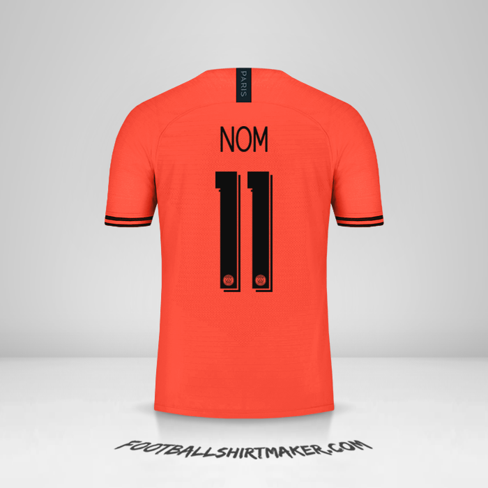 Maillot Paris Saint Germain Cup 2019/20 Extérieur -  nom - 11